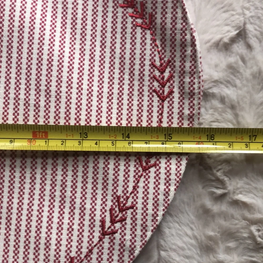 Cupcakes & Cashmere Red Striped Heart Shaped Placemats
